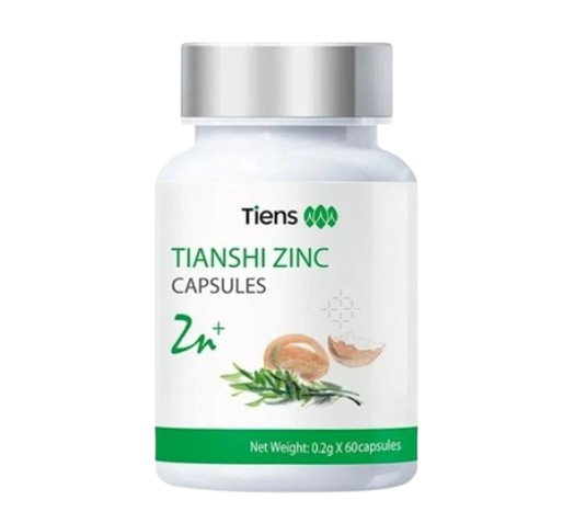 Tiens Zinc kapsulaları – 200 mq sink tərkibli, immuniteti gücləndirən və dəri sağlamlığını dəstəkləyən qida əlavəsi (60 kapsul)