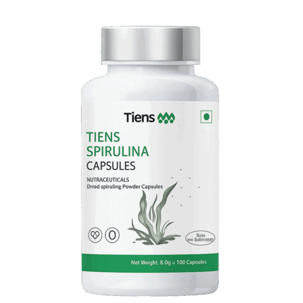 "Tiens Spirulina kapsulaları – yüksək keyfiyyətli spirulina yosunu ilə immunitet dəstəyi və qidalandırıcı qida əlavəsi, 100 kapsul"