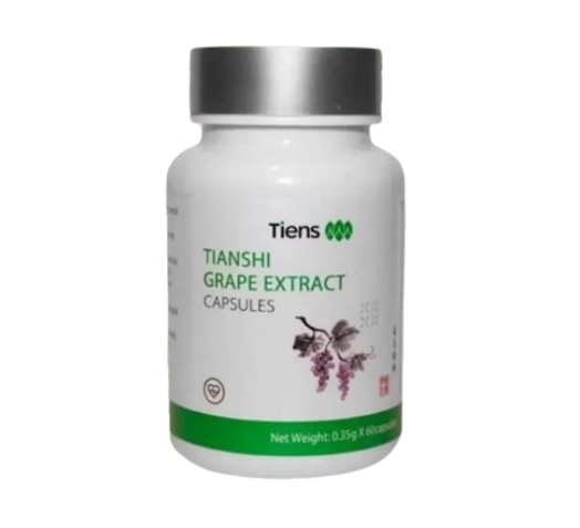 "Tiens Grape Extract kapsulaları – qırmızı üzüm toxumu ekstraktı, güclü antioksidant və ürək-damar sistemi dəstəyi, 60 kapsul"