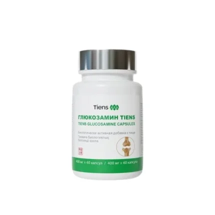 « Capsules de glucosamine Tiens – soutien articulaire, 400 mg, 60 capsules, complément biologiquement actif à base d'ingrédients naturels »