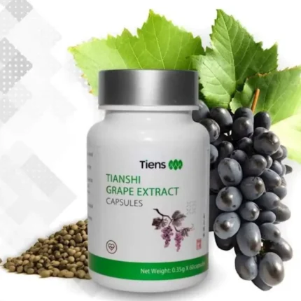 "Tiens Grape Extract kapsulaları – qırmızı üzüm toxumu ekstraktı, güclü antioksidant və ürək-damar sistemi dəstəyi, 60 kapsul"