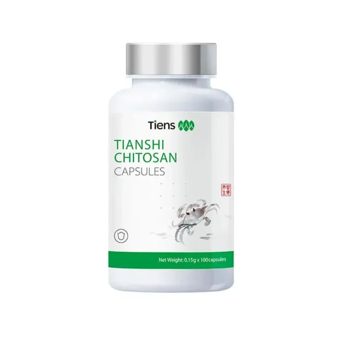 "Tiens Chitosan kapsulaları – təbii sorbent, toksin təmizləyici və arıqlama dəstəyi üçün 100 kapsul"