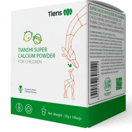 « Poudre de calcium Tiens Super pour enfants – poudre de calcium riche en vitamines et minéraux pour enfants, 10 sachets »