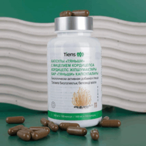 "Tiens Cordyceps kapsulaları – immunitet gücləndirici, iltihab əleyhinə və təbii antibiotik təsirli qida əlavəsi, 100 kapsul"