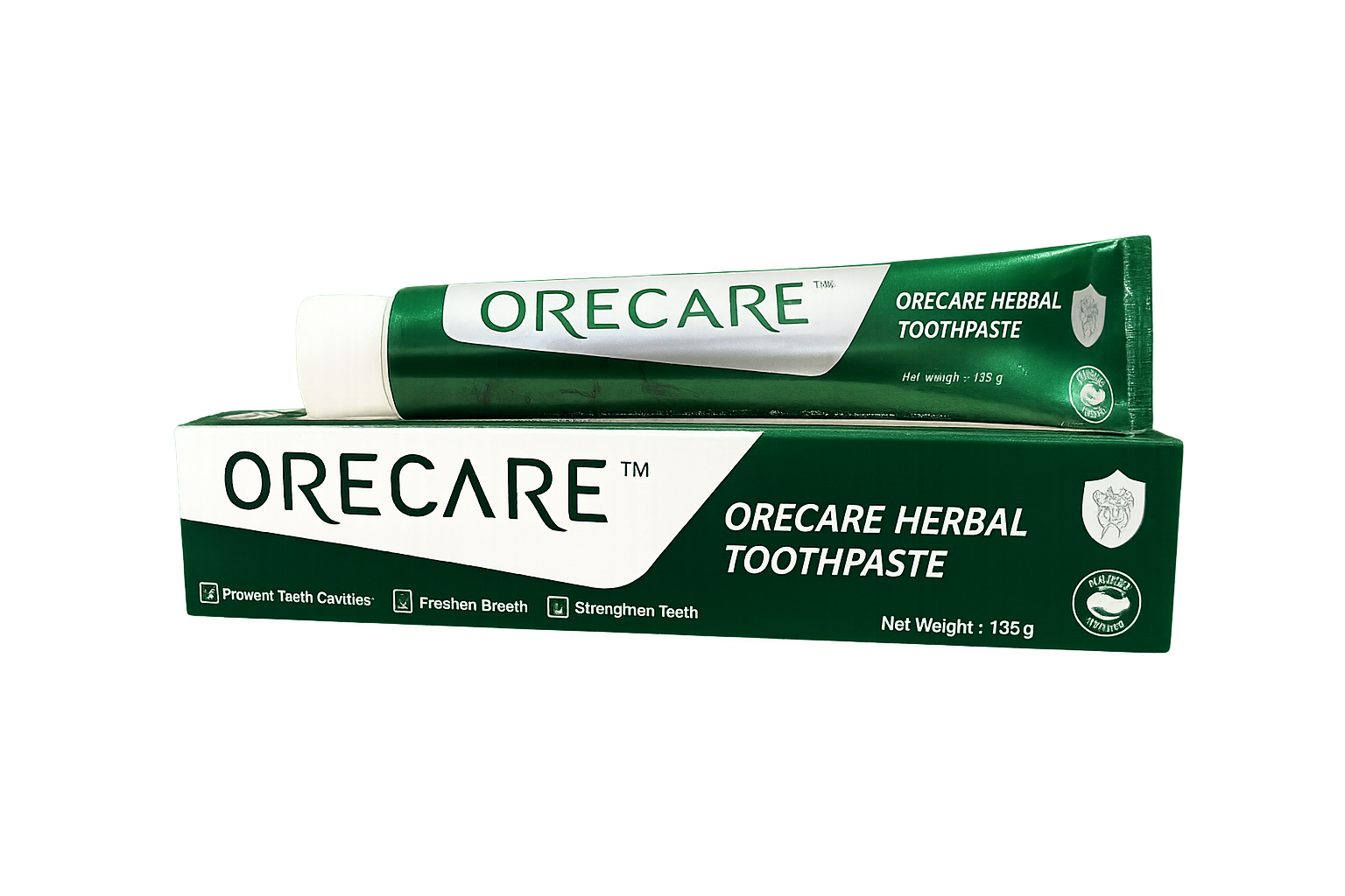 Tiens Orecare bitki tərkibli diş məcunu – 135 q, antibakterial və təbii tərkibli ağız baxımı üçün diş pastası