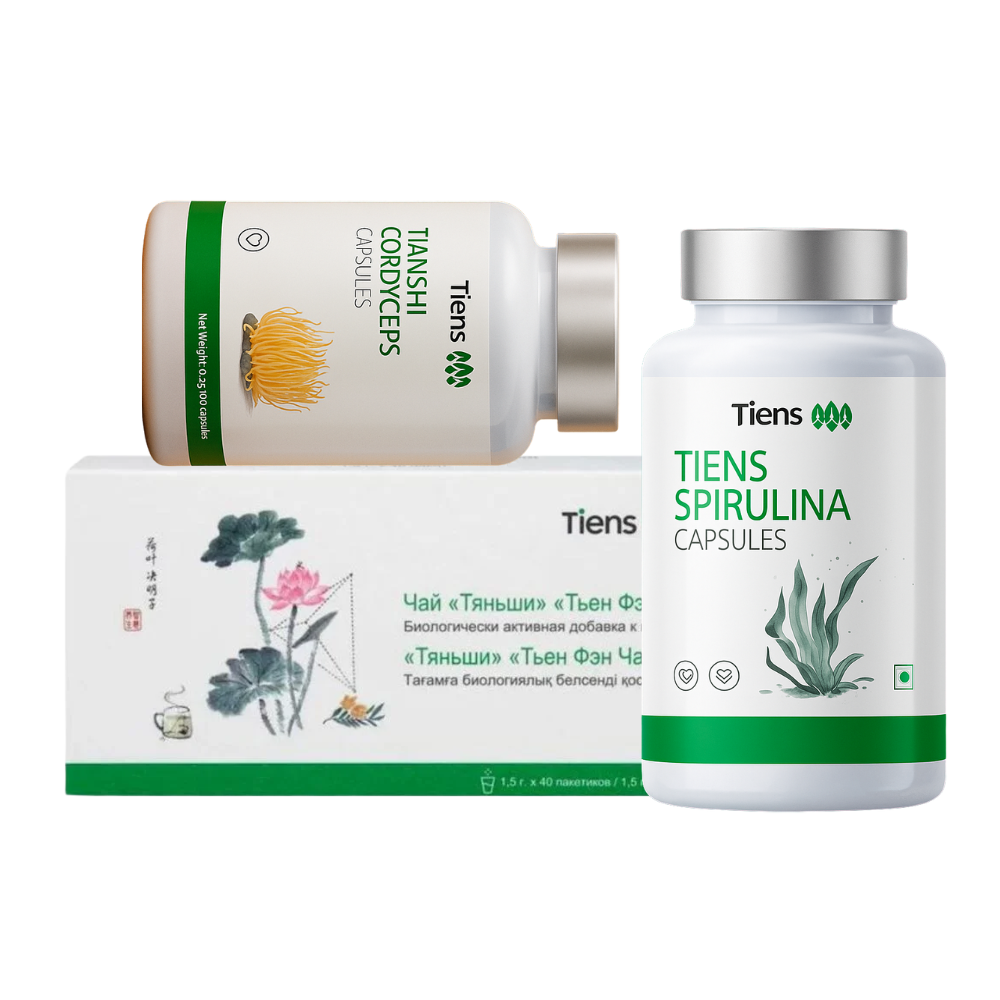Ürək qan damat xalesterin və təzyiq paketi Tiens Ürək və Qan Dövranı Paketi – Cordyceps, Antilipid və Spirulina ilə xolesterin və təzyiqin tənzimlənməsi üçün 30 günlük proqram